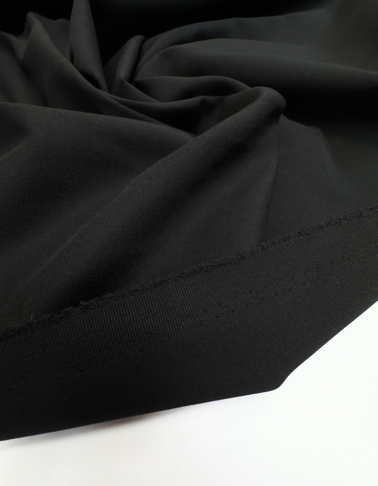 Viscose Elastane Woven Black