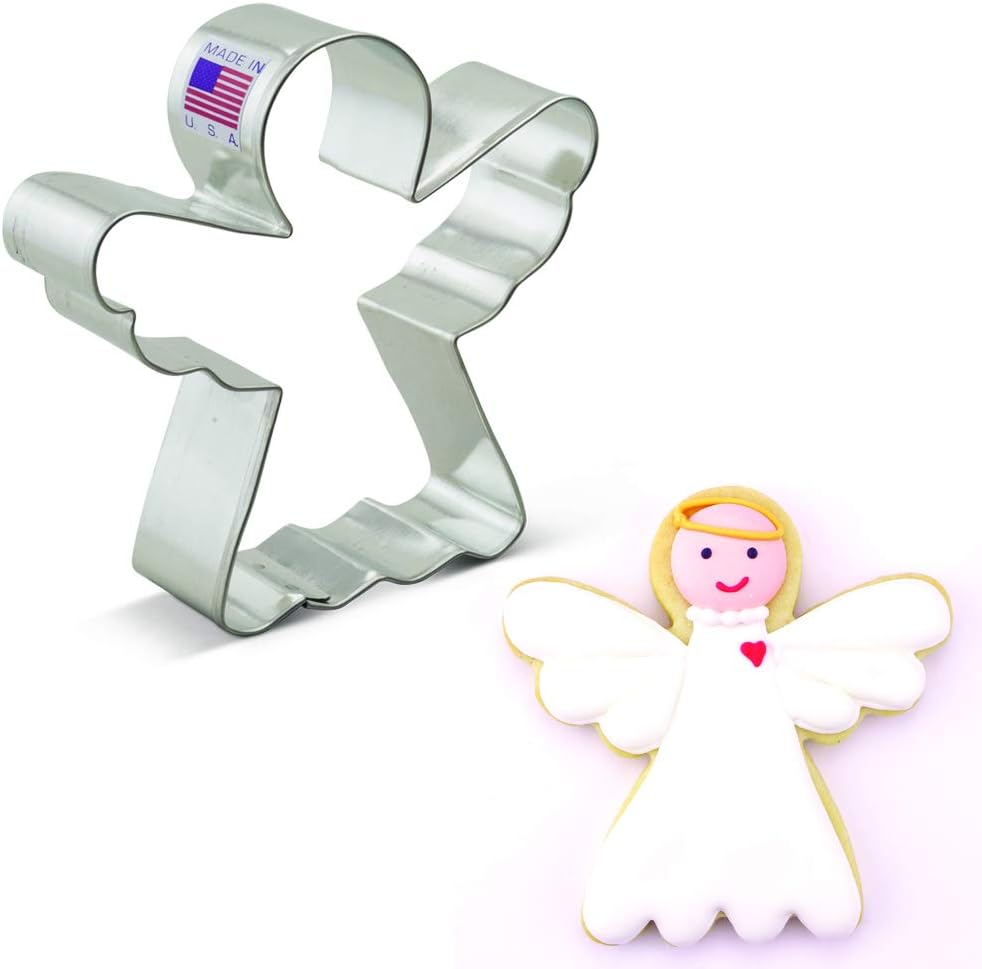 Ann Clark Angel with Wings Cookie Cutter, 3.75"