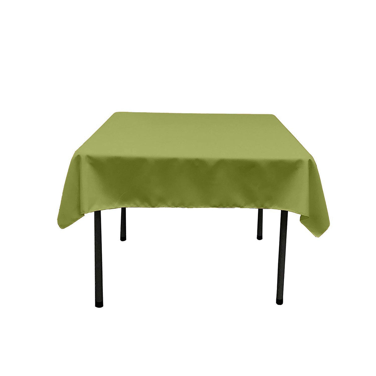Square Poly Poplin Tablecloth - 100 Percent Polyester Fabric, Solid Color, 51" X 51" (1 Piece)