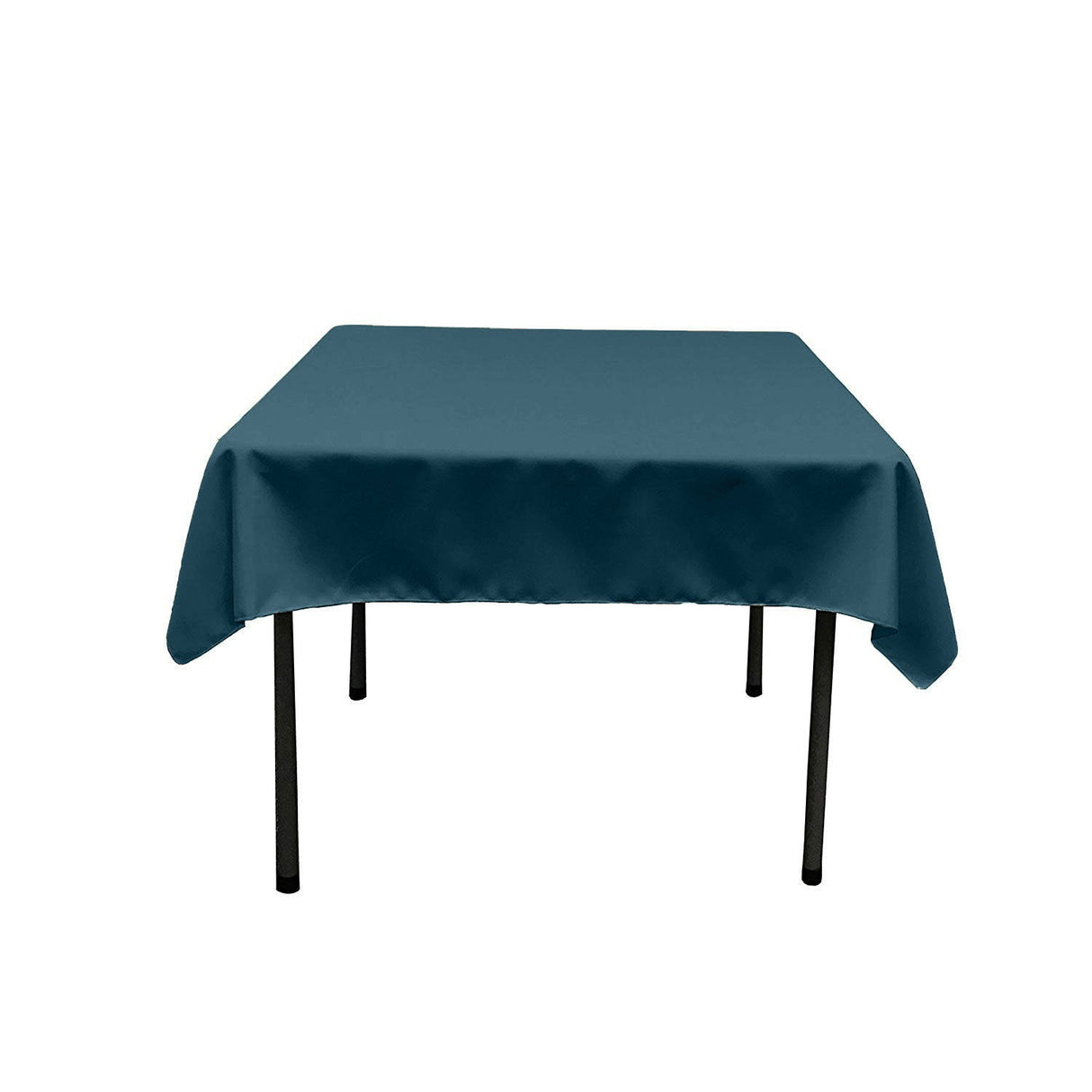 Square Poly Poplin Tablecloth - 100 Percent Polyester Fabric, Solid Color, 51" X 51" (1 Piece)