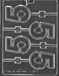 Number 5 Lolly Chocolate Mold