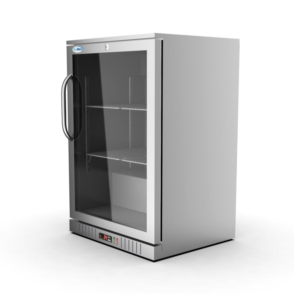 Koolmore 24 in. One-Door Back Bar Stainless Steel Refrigerator - 4.1 Cu