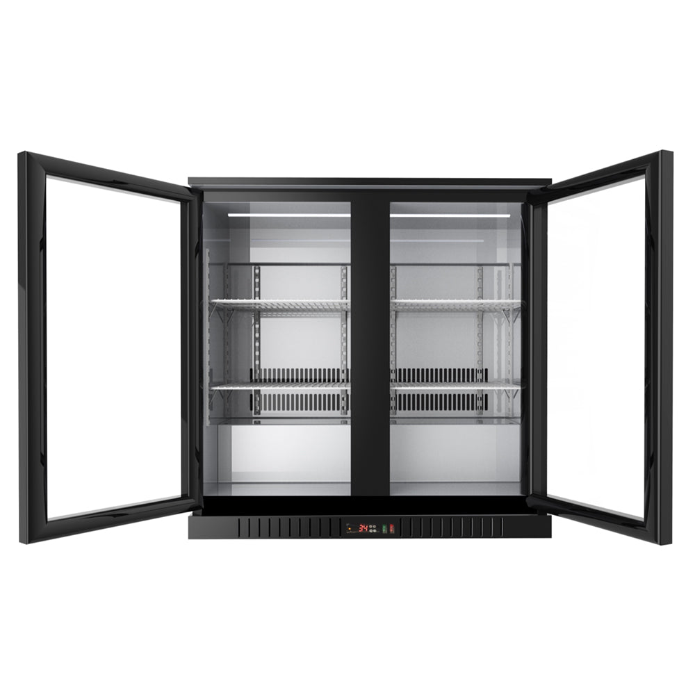 KoolMore 35 in. Two-Door Back Bar Refrigerator - 7.4 Cu Ft. B