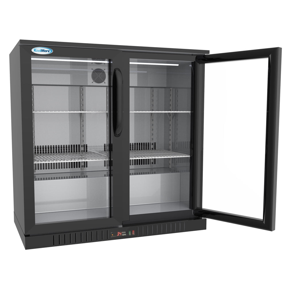 KoolMore 35 in. Two-Door Back Bar Refrigerator - 7.4 Cu Ft. B