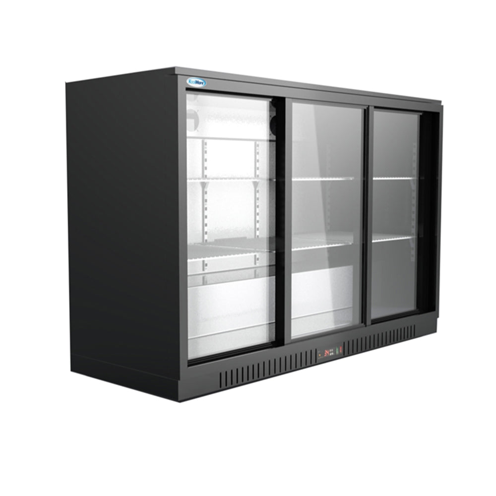 KoolMore 53 in. Three-Door Back Bar Refrigerator - 11.3 Cu Ft.