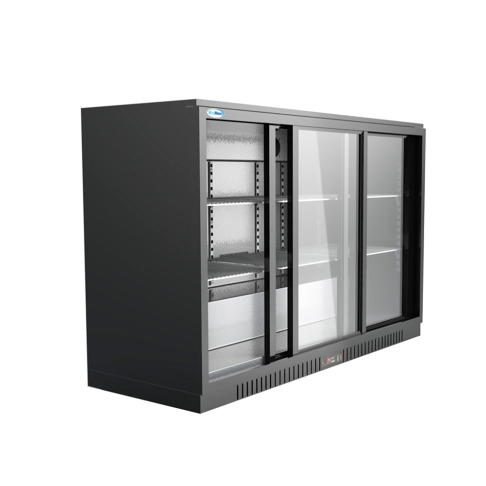 KoolMore 53 in. Three-Door Back Bar Refrigerator - 11.3 Cu Ft.