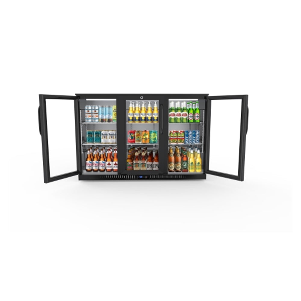 KoolMore 53 in. Three-Door Back Bar Refrigerator - 11 Cu Ft.