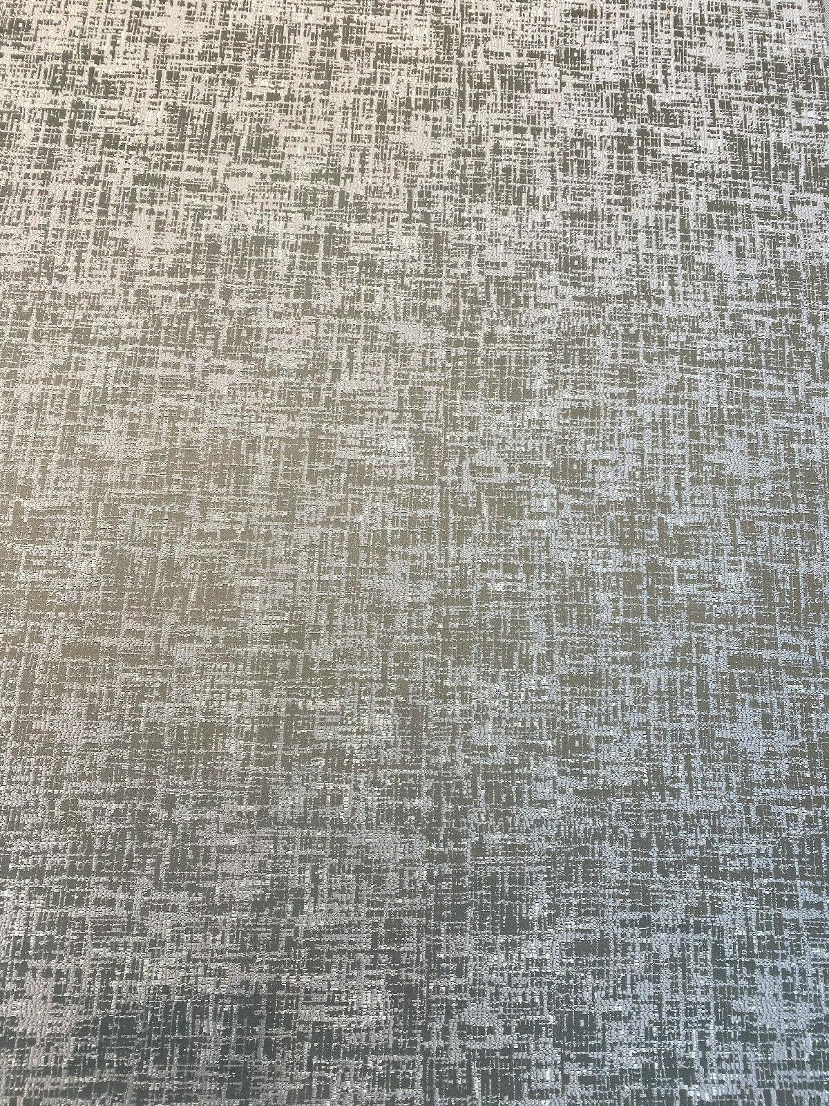 Simba Silver Jacquard Brocade Fabric - Silver, 54" Width, No Repeat (1 Yard)