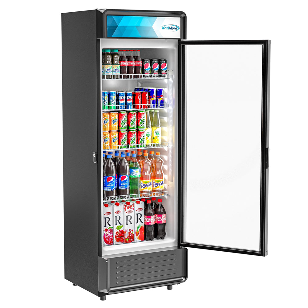 KoolMore One-Door Merchandiser Refrigerator - 12 Cu Ft.