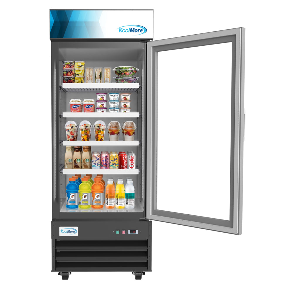 KoolMore One-Door Merchandiser Refrigerator - 23 Cu Ft.