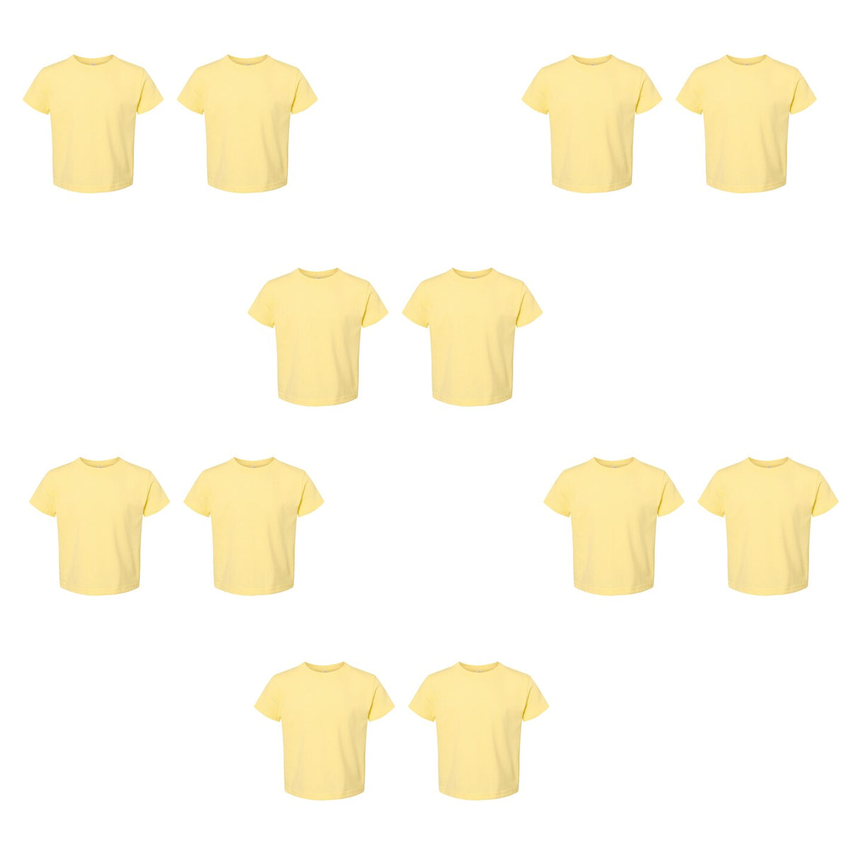 RADYAN® Toddler Cotton Jersey Crew Neck Short Sleeve Tee