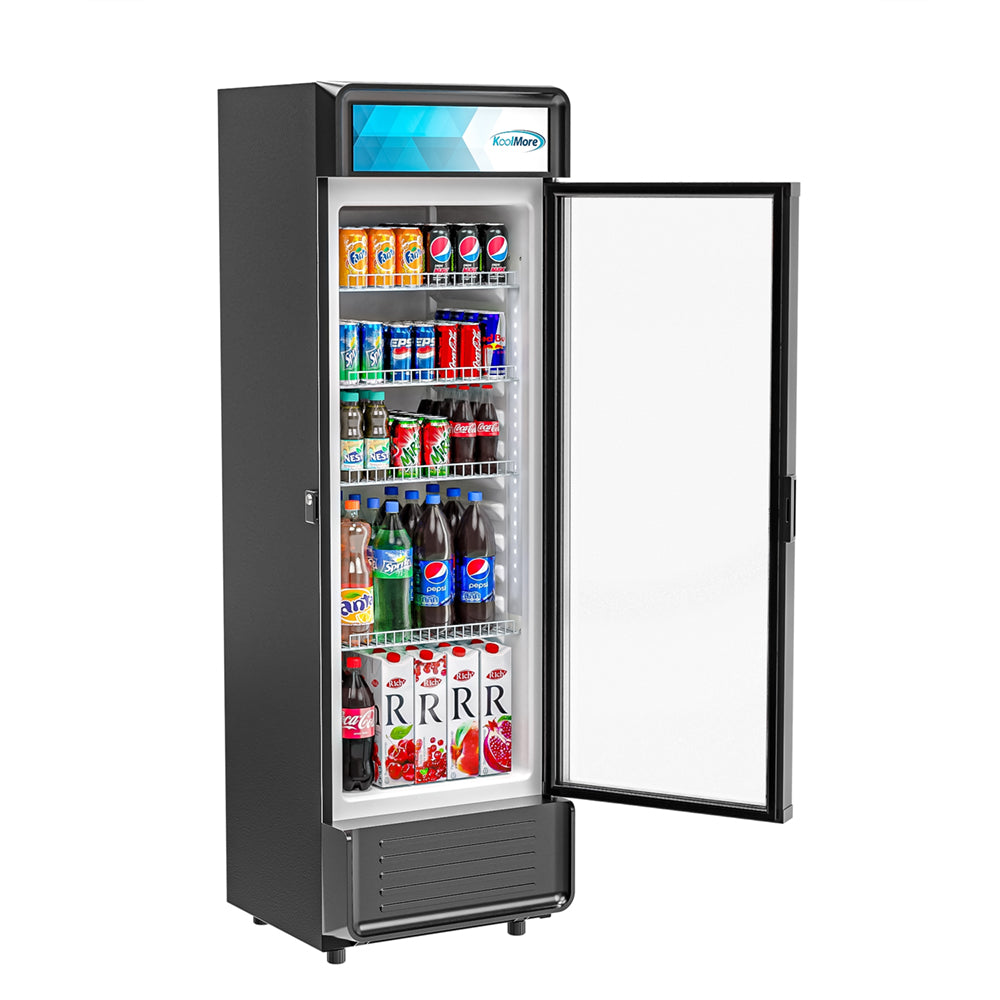 KoolMore One-Door Merchandiser Refrigerator - 9 Cu Ft.