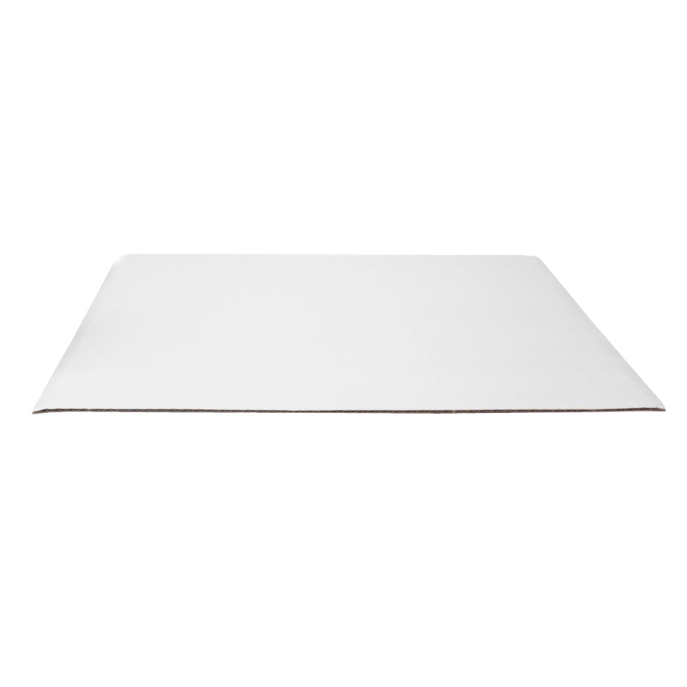 O'Creme Grease Resistant White Square Corrugated Cake Board, 6" - Pack of 10