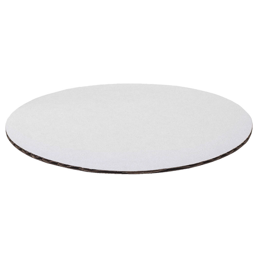 O'Creme White Round Corrugated Cake Board, 16" Dia. - Pack of 10