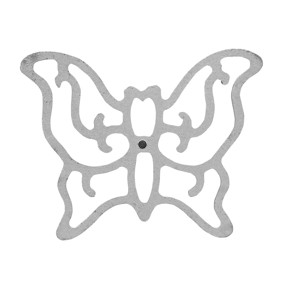 Rosette-Iron Mold, Cast Aluminum Butterfly Shape