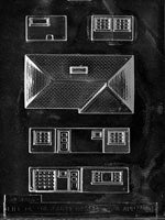 3D Ranch House Chocolate Mold - LPM051