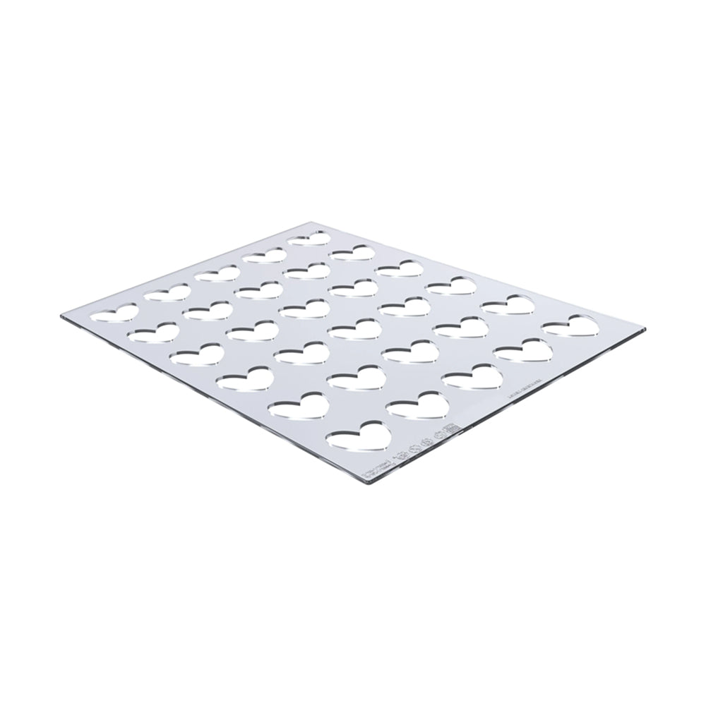 Silikomart CHABLON HEART Chocolate Chablon, 30 Cavities