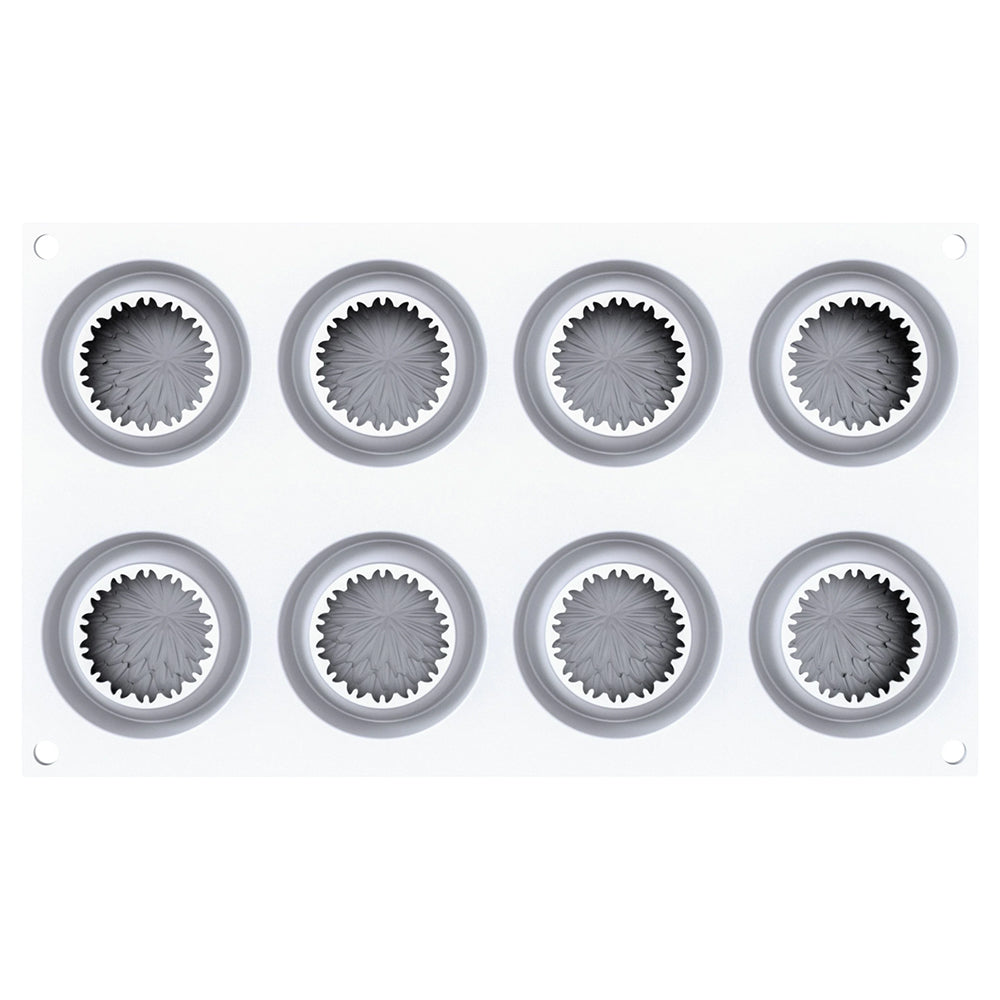 Silikomart KIKU 70 Silicone Baking & Freezing Mold, 2.4 oz., 8 Cavities