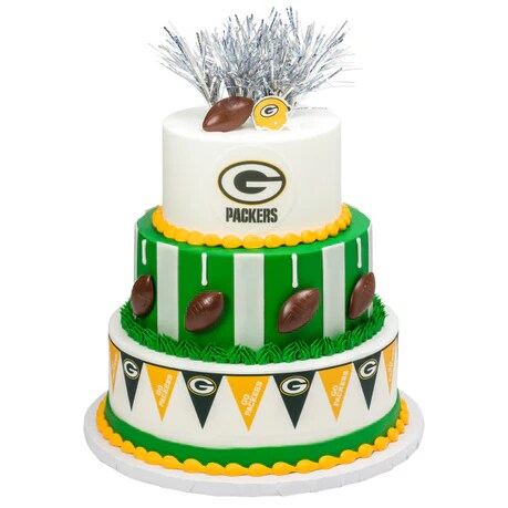 NFL Brown Football with Shield Cupcake Rings set of 12