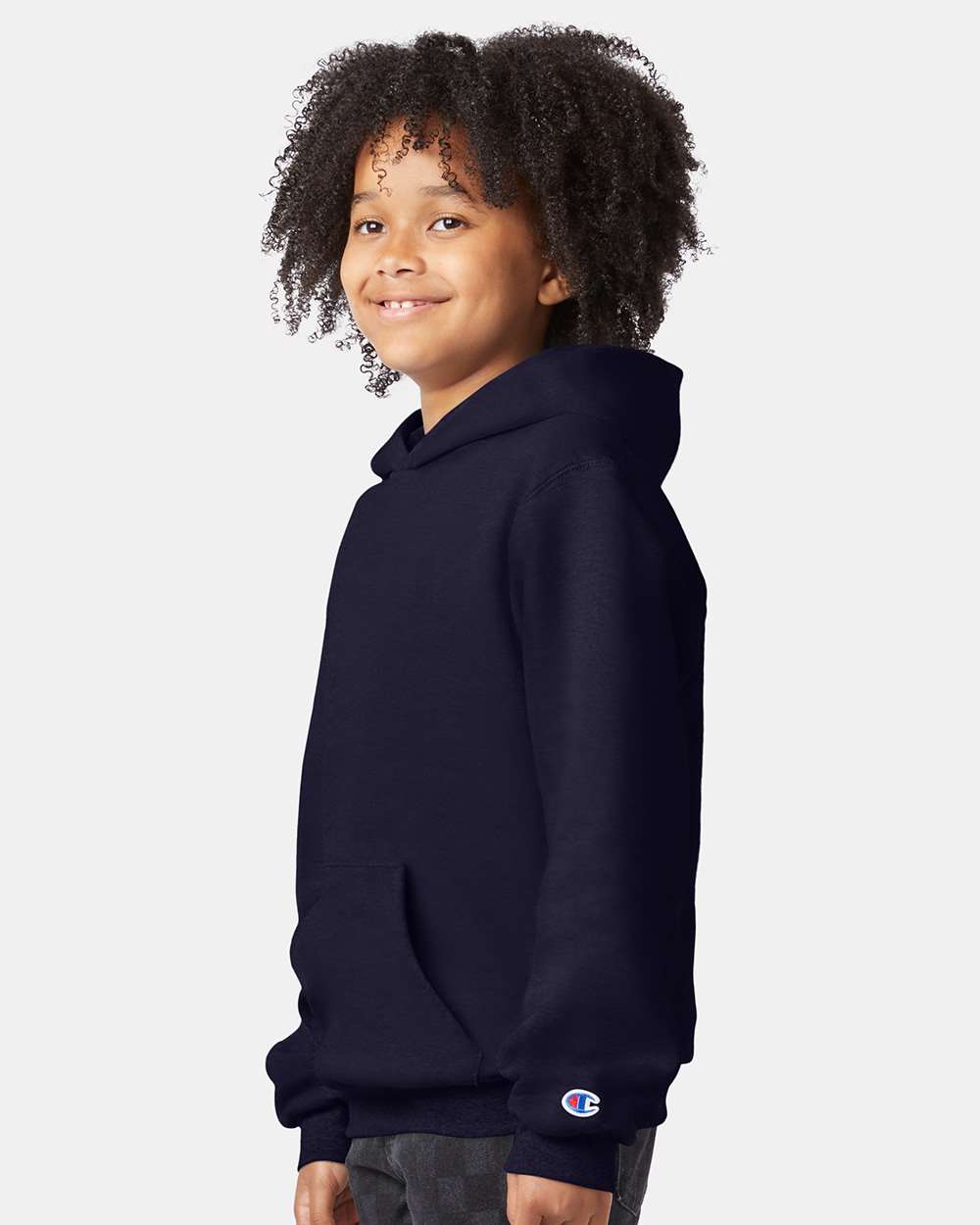 Champion® Powerblend Youth Hooded Sweatshirt