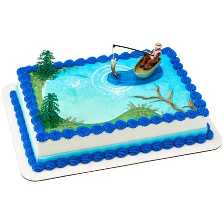 Fisherman with Action Fish Set Cake Kit