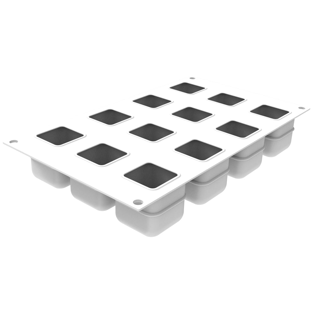 Silikomart CUBO 85 Silicone Baking & Freezing Mold, 2.9 oz., 12 Cavities