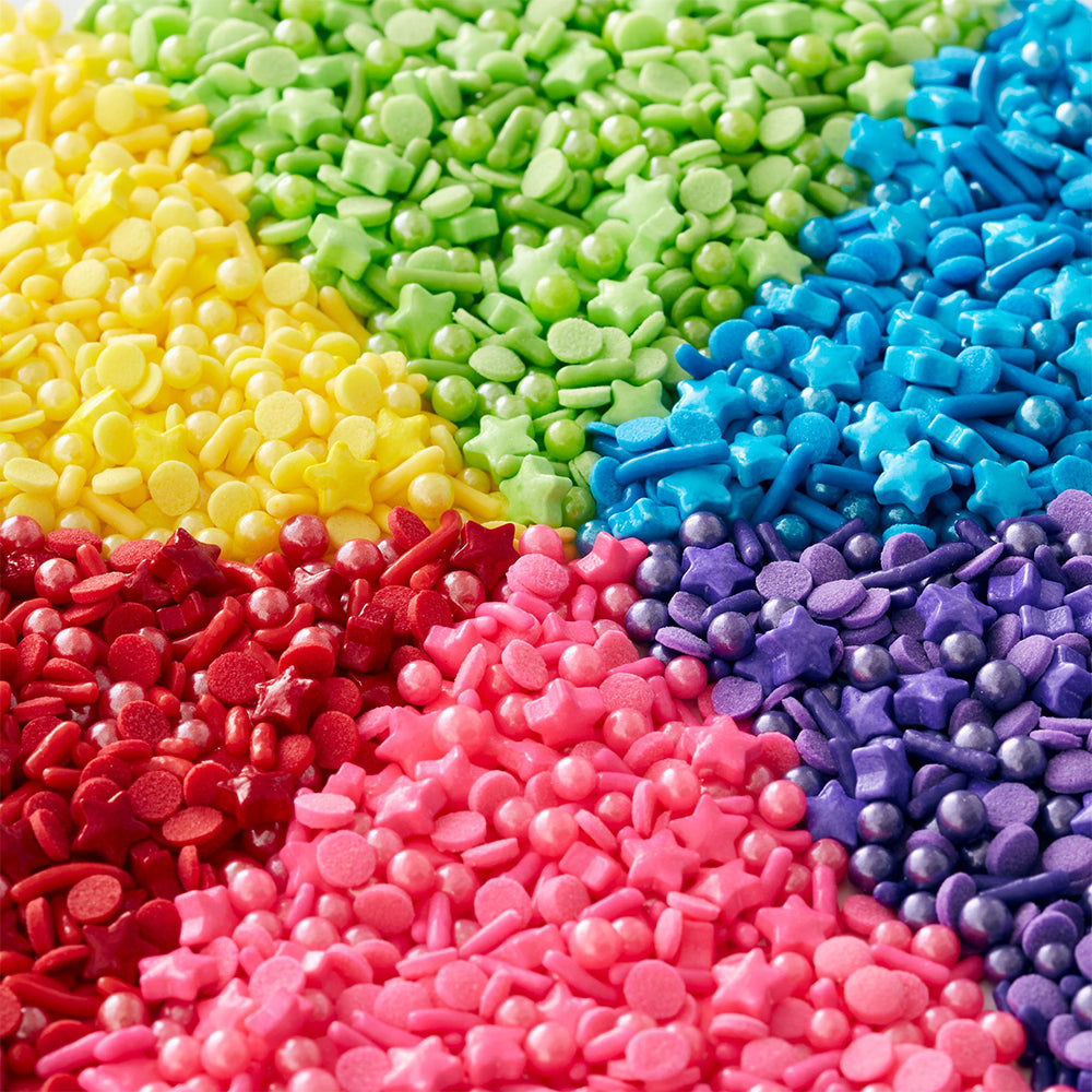 Wilton 6-Cell Rainbow Medley Sprinkle Mix, 6.56 oz.