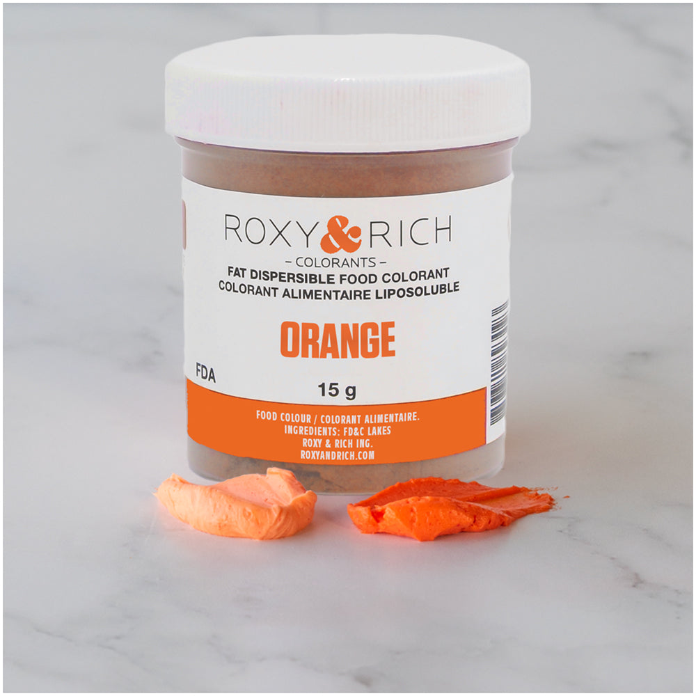 Roxy & Rich Fat Dispersible Orange Powder Food Color, 15 gr.