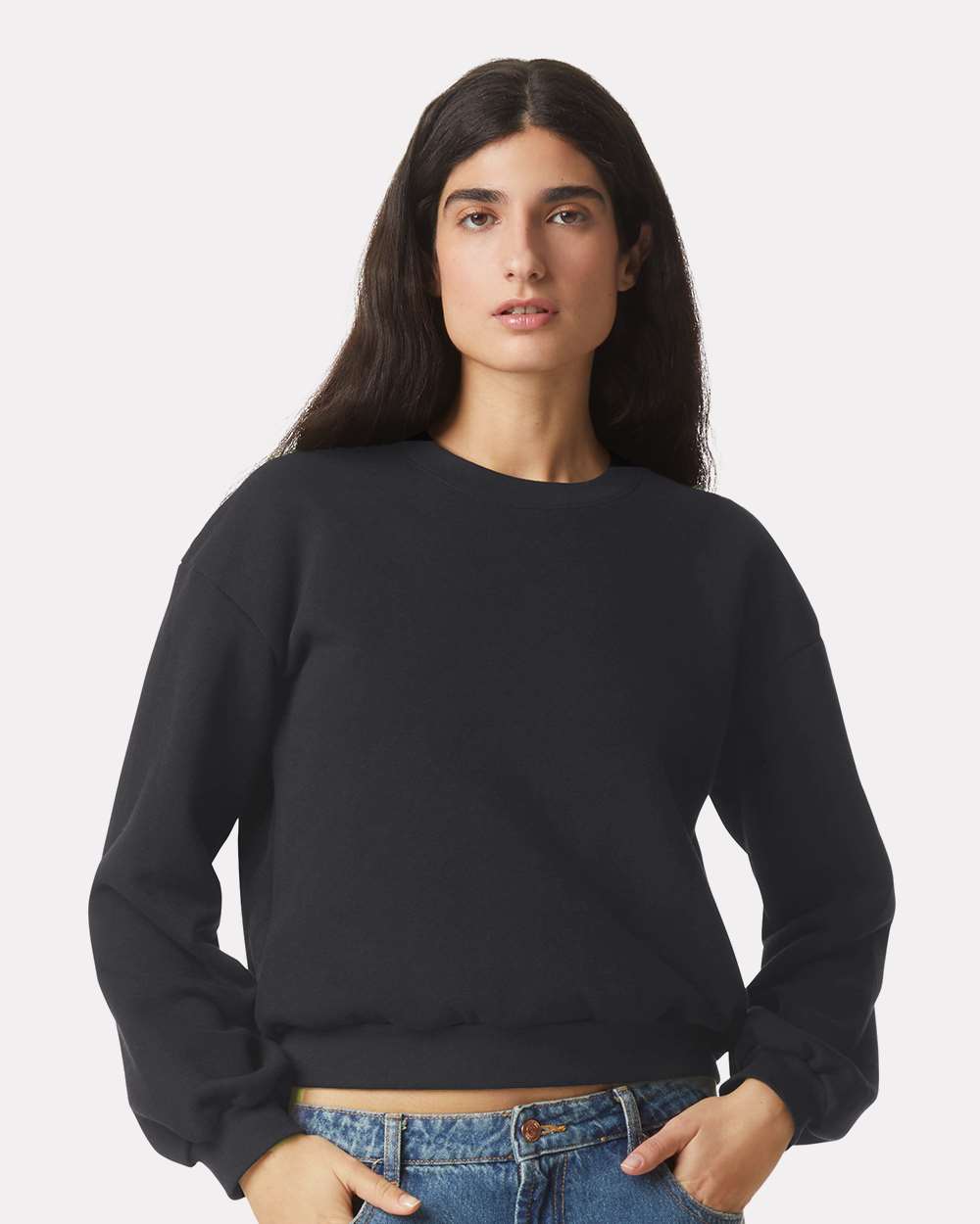American Apparel® ReFlex Women's Fleece Crewneck Sweatshirt