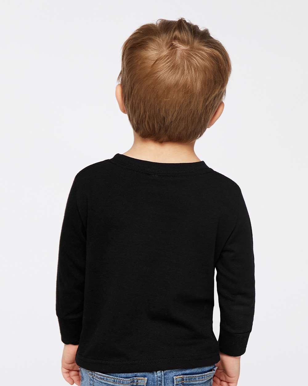 RADYAN® Toddler Cotton Jersey Crewneck Long Sleeve Tee