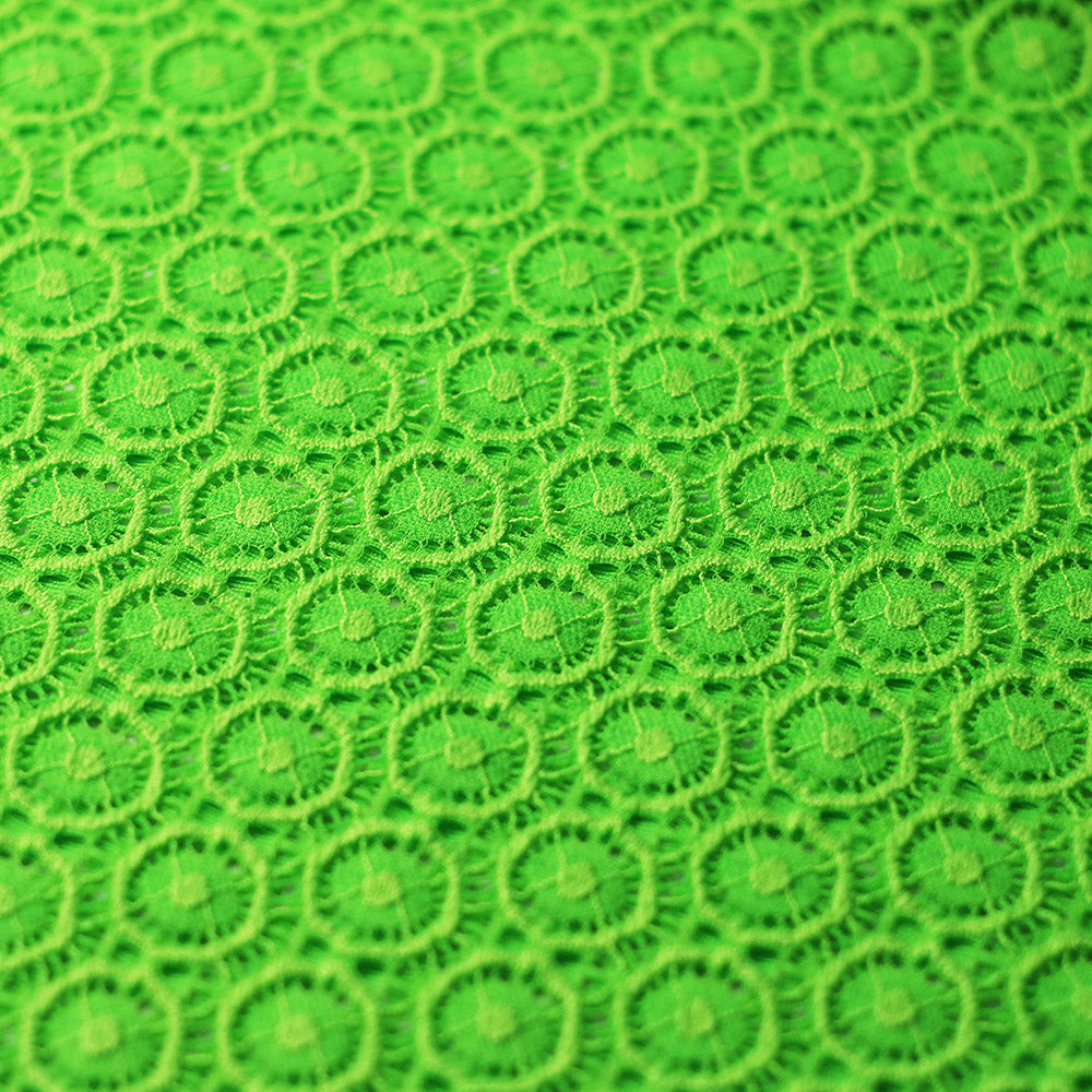 Victorian Stretch Lace Nylon Spandex Fabric - Multiple Colors, Polka Dot Lace, 58/60" Width, 170 GSM (1 Yard)