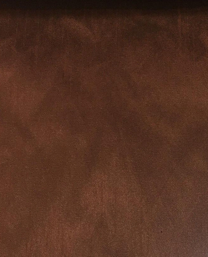 Brown Shantung Faux Silk Polyester Fabric - Solid Brown, 57" Width (1 Yard)