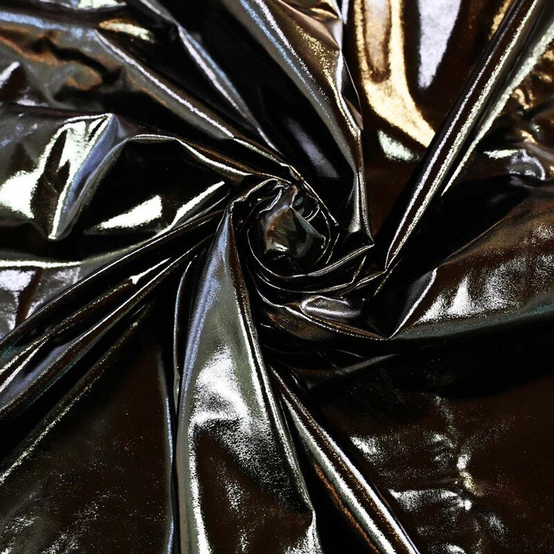 Metallic Foil Spandex Lame Stretch Fabric for Apparel and Costumes