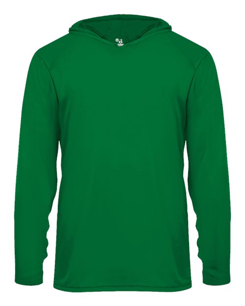 Badger Youth B-Core Long Sleeve Hooded T-Shirt