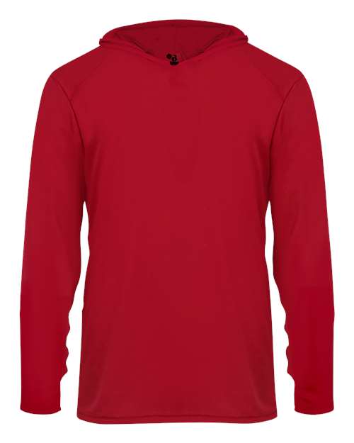 Badger Youth B-Core Long Sleeve Hooded T-Shirt
