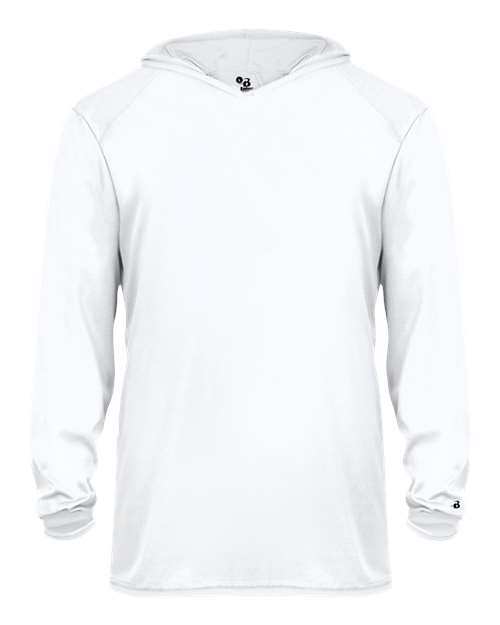 Badger Youth B-Core Long Sleeve Hooded T-Shirt