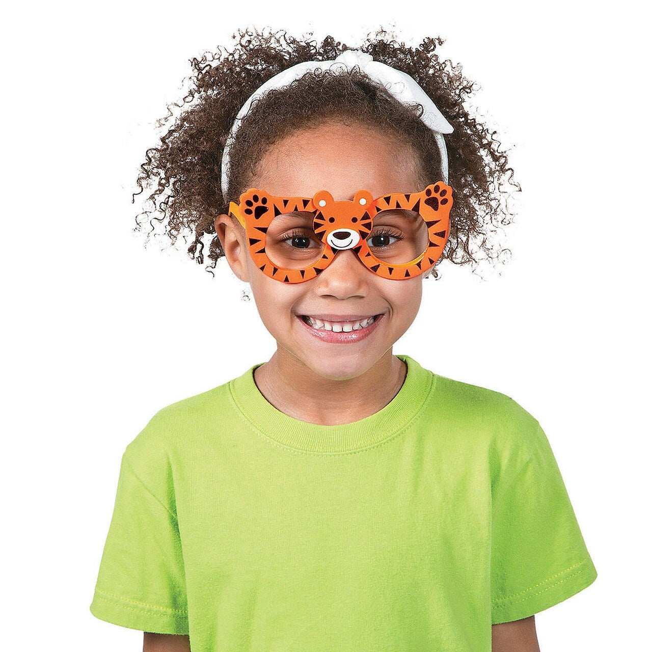 5" x 2 1/2" Kids Zoo Animal Character Foam Glasses - 12 Pc.