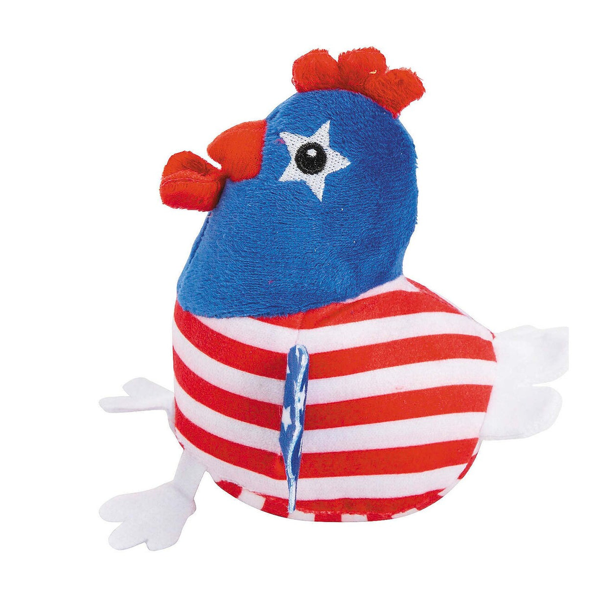 3" x 4 1/2" Patriotic American Flag Stuffed Chickens 12 Pieces