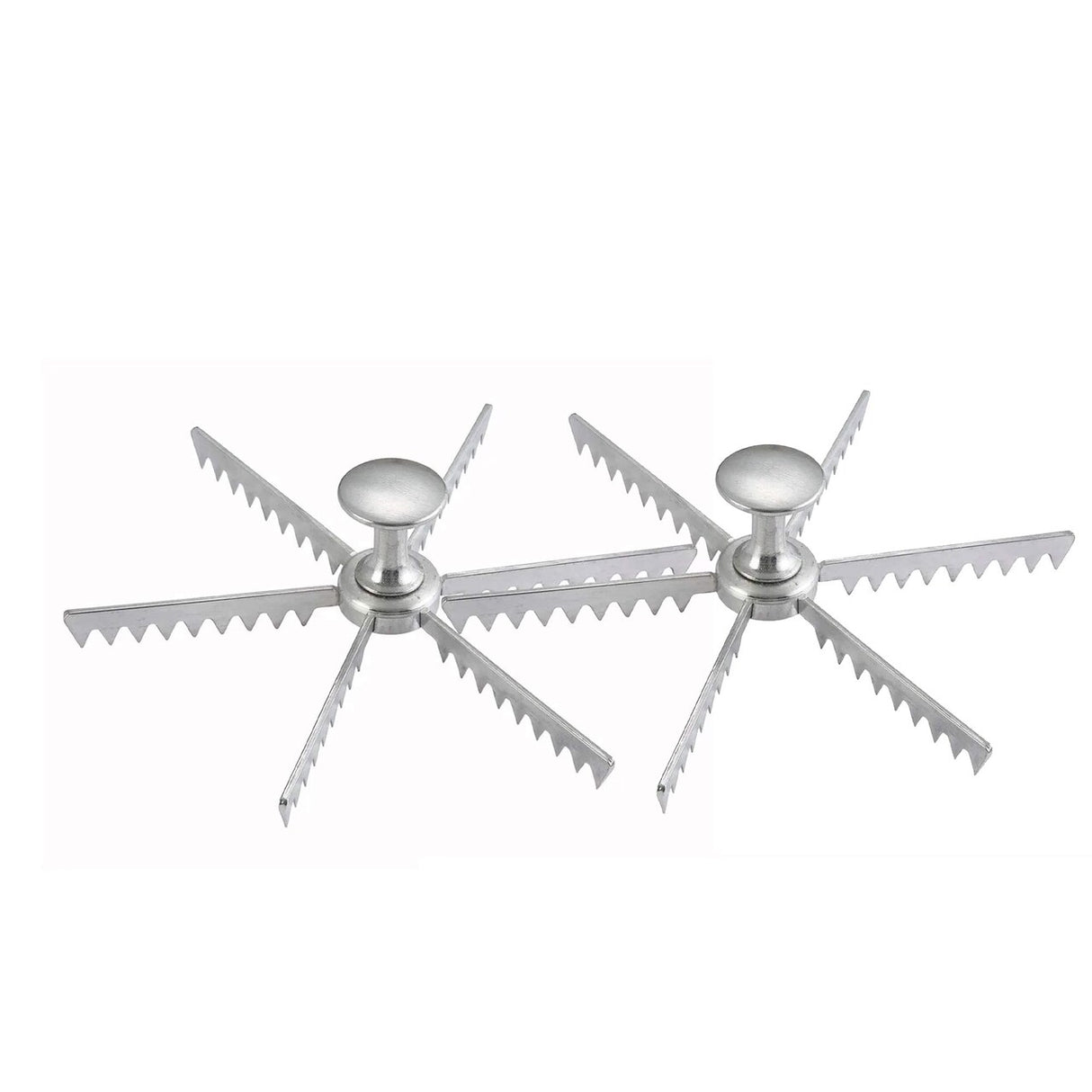 6 Cut Pie & Cake Marker Cast Aluminum Portioning Tool