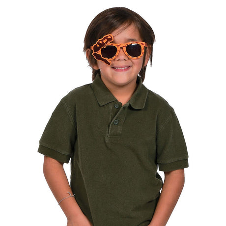 5" x 1 3/4" Kids Dino Dig T-Rex Skull Plastic Novelty Sunglasses - 12 Pc.