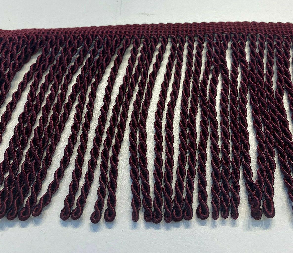 Wine Bullion Fringe Trim - Wine, 6" Width (1 Yard)