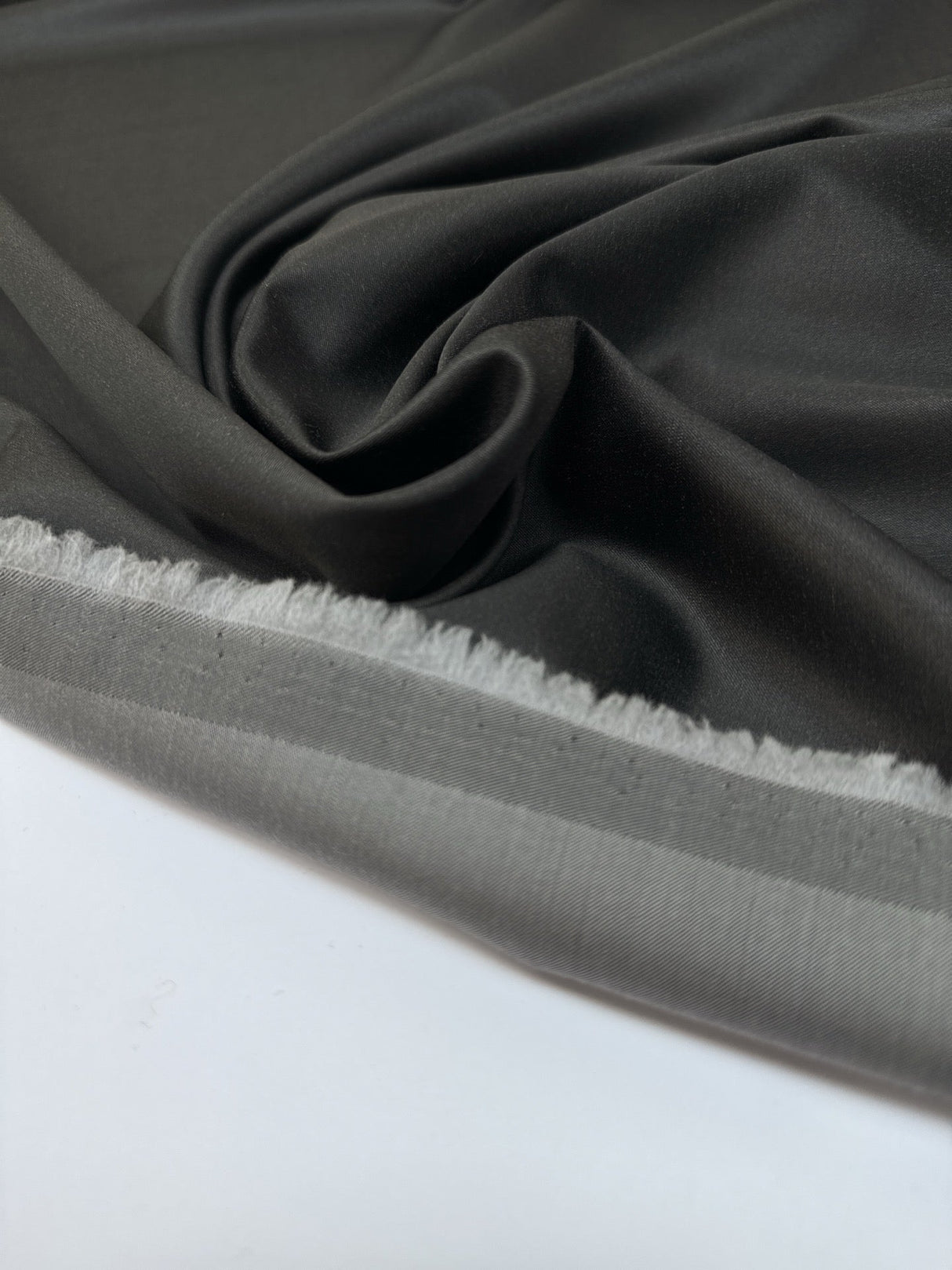 Wool Twill Fabric Gray Brown