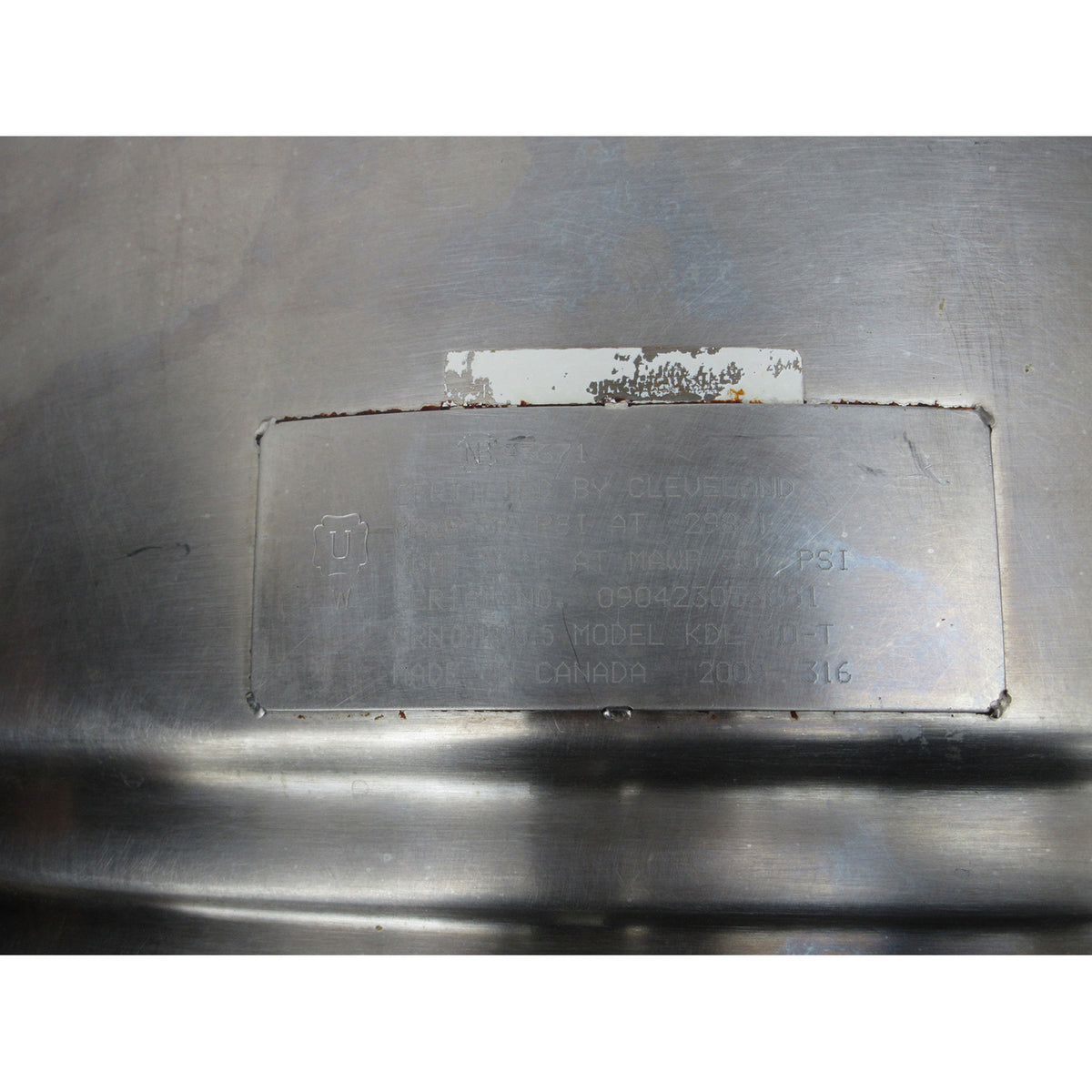 Cleveland KDL-40-T 40 Gallon Direct Steam Kettle, Used Excellent Condition
