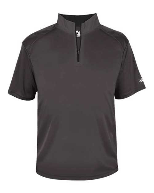 Badger Men's B-Core Short Sleeve Quarter-Zip