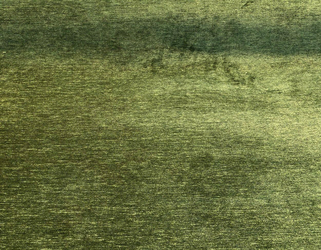Lush Upholstery Soft Chenille Fabric - Spinach Green, 55" Width, Railroaded, 100% Polyester (1 Yard)