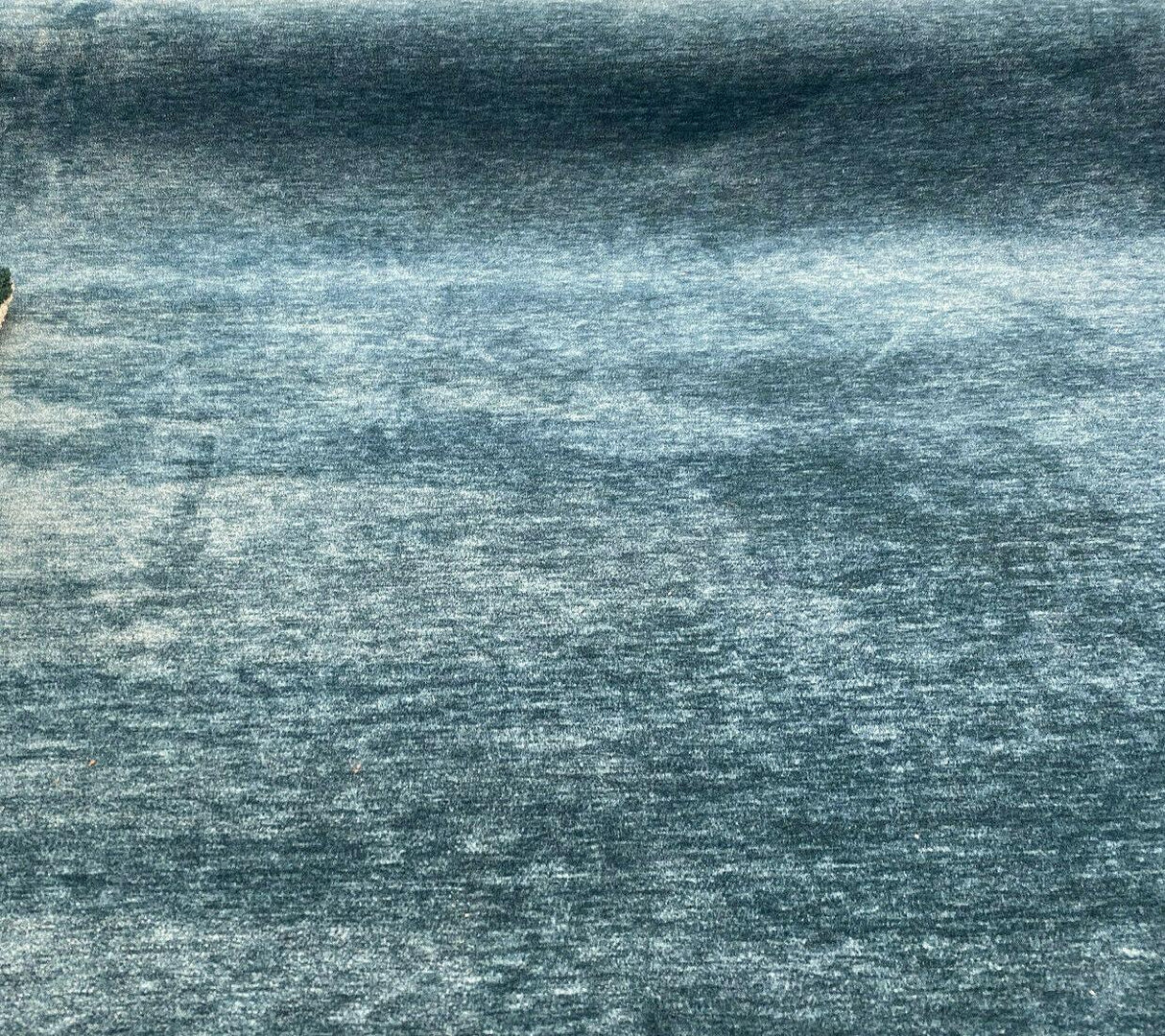 Lush Upholstery Soft Chenille Fabric - Turquoise Teal, 55" Width, Railroaded (1 Yard)