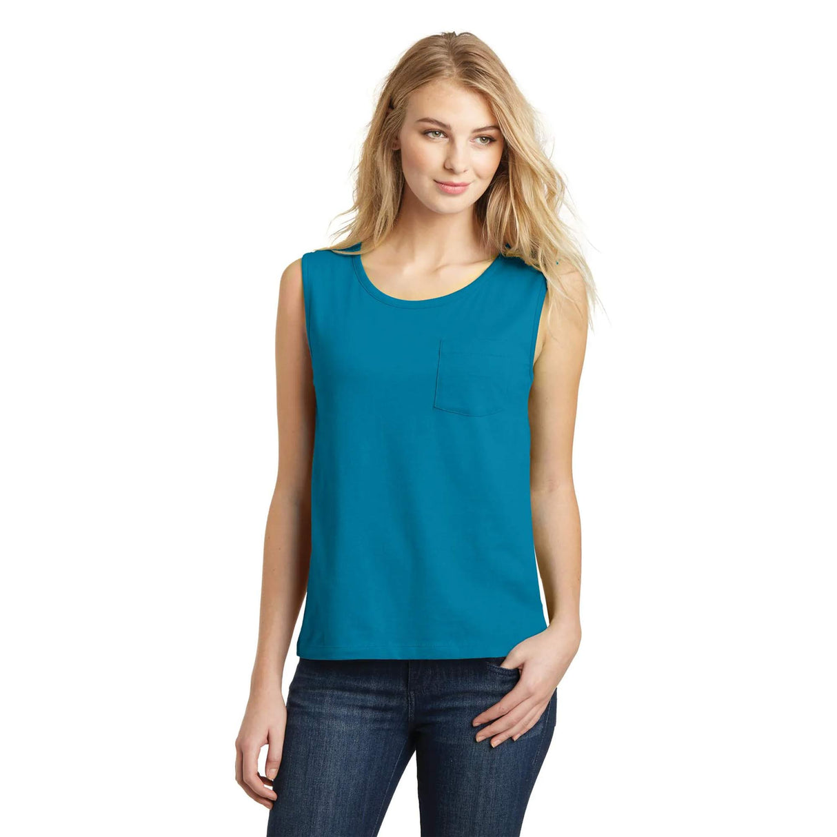 District® Juniors Soft Wash Muscle Tank