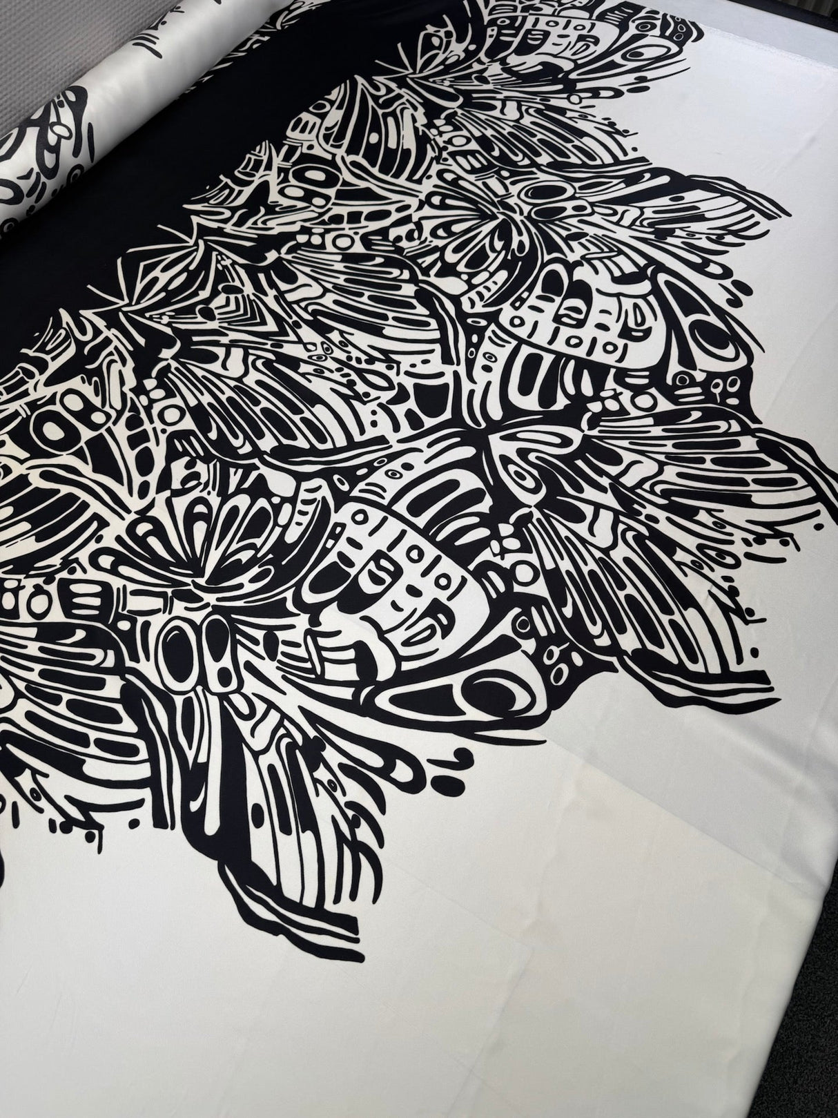 Silk Twill Printed Fabric