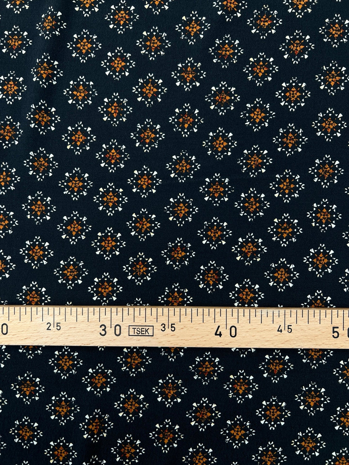 Viscose Crepe Printed Brown Fabric