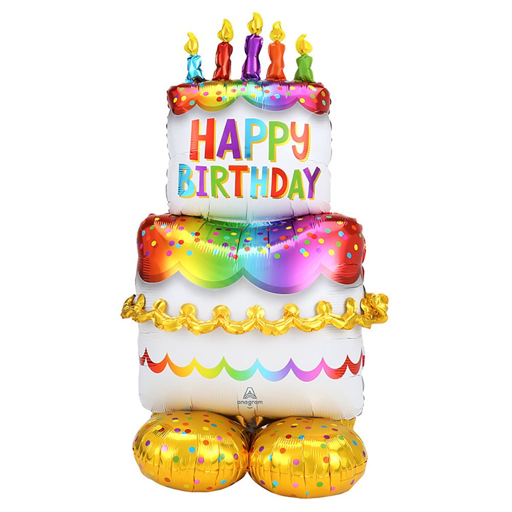 Foil Balloon Birthday Cake AirLoonz 53 Inch